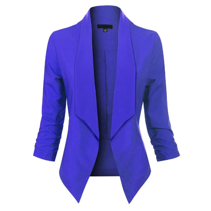 Vivienne | Open-Front Draped Blazer