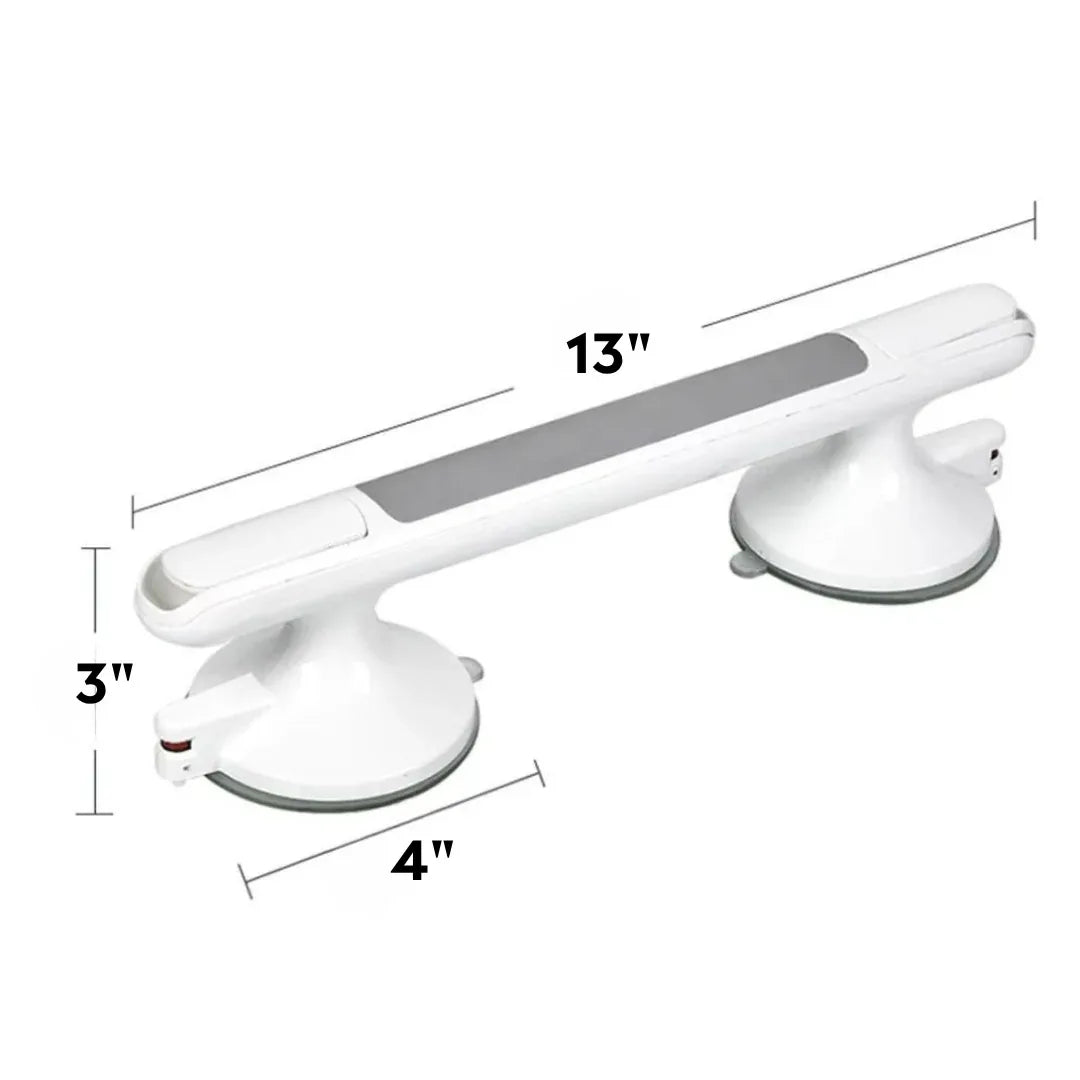 Shower Safety Grab Bar With Strong Suction | Anti Slip Support Bathroom Handle For Shower Or Tub With Secure Grip And No Drill Install Neriona