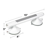 Shower Safety Grab Bar With Strong Suction | Anti Slip Support Bathroom Handle For Shower Or Tub With Secure Grip And No Drill Install Neriona