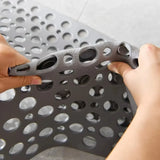 Non Slip Bath Mat – Strong Grip With Suction Base | Shower Mat With Drain Design For Stable And Safer Use In Bathroom Neriona