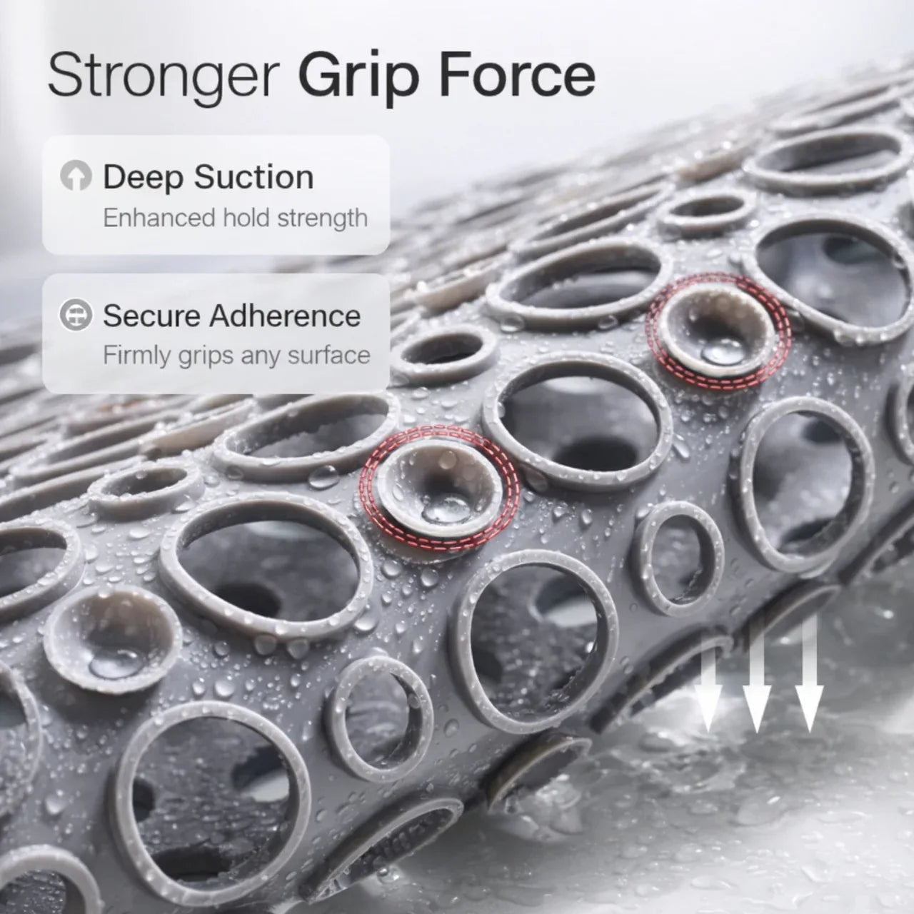 Non Slip Bath Mat – Strong Grip With Suction Base | Shower Mat With Drain Design For Stable And Safer Use In Bathroom Neriona