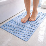 Non Slip Bath Mat – Strong Grip With Suction Base | Shower Mat With Drain Design For Stable And Safer Use In Bathroom Neriona Blue