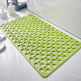 Non Slip Bath Mat – Strong Grip With Suction Base | Shower Mat With Drain Design For Stable And Safer Use In Bathroom Neriona Green