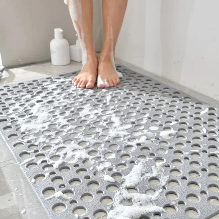 Non Slip Bath Mat – Strong Grip With Suction Base | Shower Mat With Drain Design For Stable And Safer Use In Bathroom Neriona