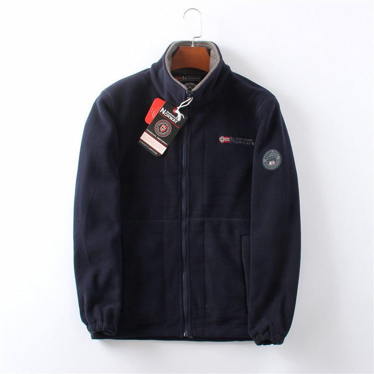 Elias – Fleece Jacket | Ultra Warm Zip-Up Jacket For Cold Weather Clothing & Accessories Neriona Blue