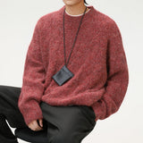 Frederick – Brushed Cable Knit Sweater | Oversized Crewneck Fit