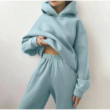 Olivia – Jogging Lounge Set | Women's Two-Piece Tracksuit With Zip-Up Jacket & Jogger Pants** Neriona Blue 2