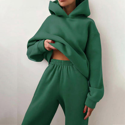 Olivia – Jogging Lounge Set | Women's Two-Piece Tracksuit With Zip-Up Jacket & Jogger Pants** Neriona Green 2