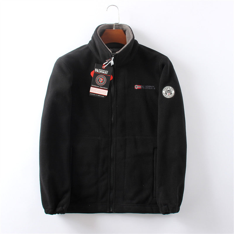 Elias – Fleece Jacket | Ultra Warm Zip-Up Jacket For Cold Weather Clothing & Accessories Neriona Black