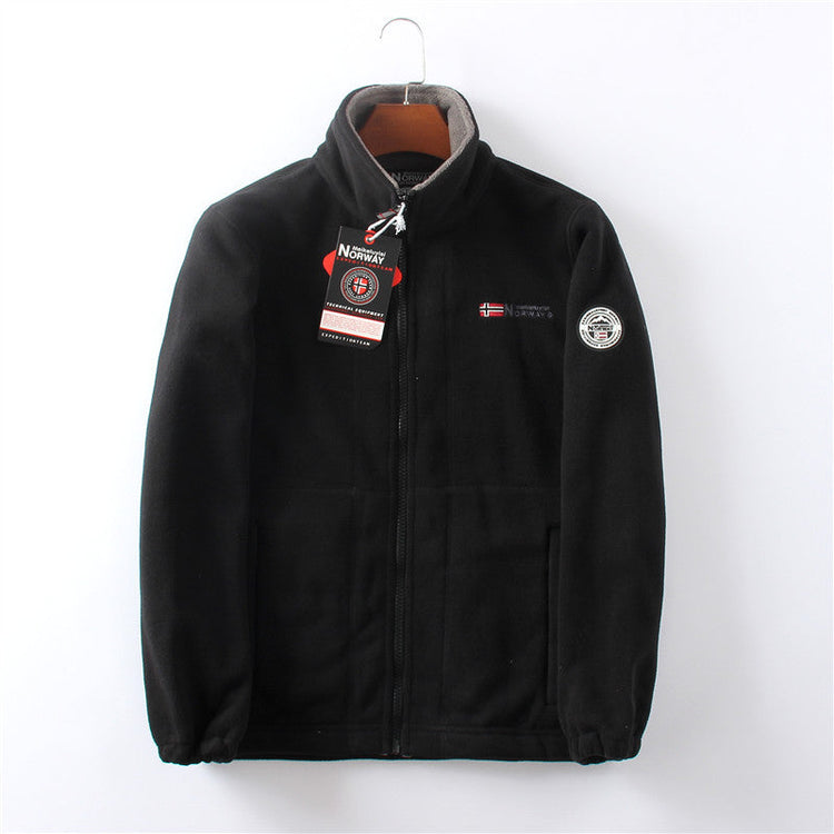 Elias – Fleece Jacket | Ultra Warm Zip-Up Jacket For Cold Weather Clothing & Accessories Neriona Black