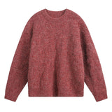 Frederick – Brushed Cable Knit Sweater | Oversized Crewneck Fit