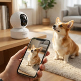 2K HD Smart Pet Camera | 355° Motion Tracking And Night Vision