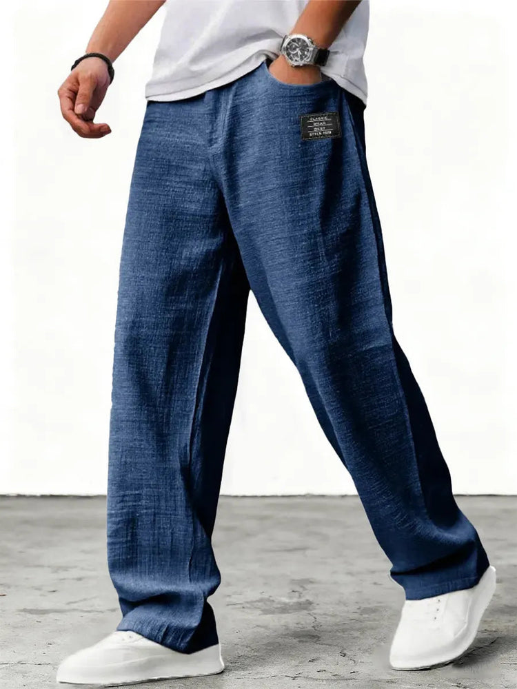 Mason – Lightweight Relaxed Pants | Breathable Casual Pants For Everyday Comfort Trousers Neriona Navy Blue