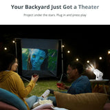CinemaBeam Projector – Your Home Theater Anywhere | WiFi Bluetooth Smart Projector with Built In Apps & 130 Inch Display Neriona