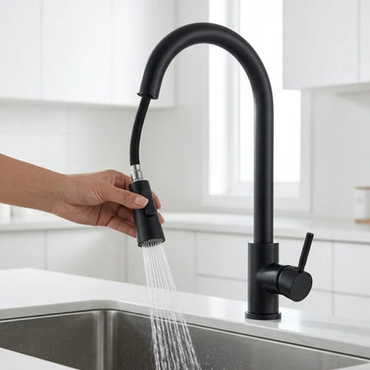 Pull Out Kitchen Faucet – Flexible Spray With Clean Design | Sink Tap With Swivel Spout And Dual Spray For Easy Everyday Use Neriona