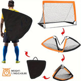 Portable Soccer Goal – Foldable Football Training Goal | Backyard Practice, Youth Training & Outdoor Games