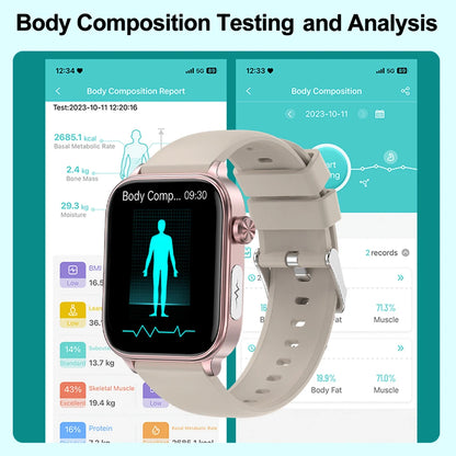 NexaCore Smartwatch – Health & Fitness Tracking | Bluetooth Calling, AMOLED Display & Everyday Smart Features Neriona