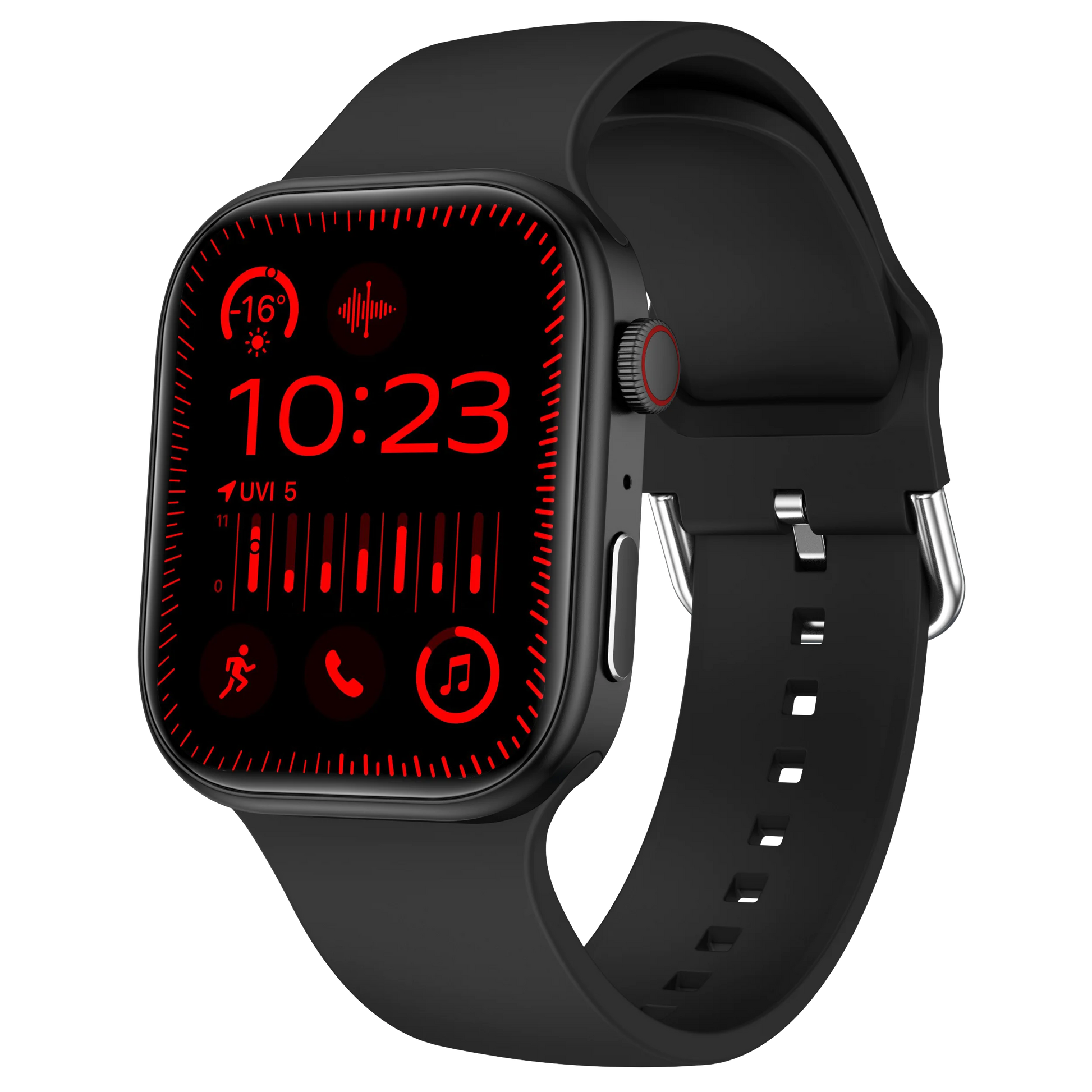 Veyra V2 Smartwatch for Health & Fitness Tracking | Bluetooth Calling Watch with Sleep Monitor Neriona Black