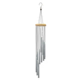 Deep Tone Wind Chimes | Outdoor Hanging Chimes for Porch & Garden Neriona Sliver White Wood