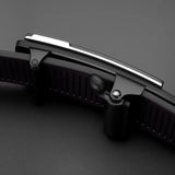 Men’s Leather Belt - Automatic Buckle Adjustable | Cowhide Belt for Business Casual Jeans and Everyday Wear No Holes Design Neriona
