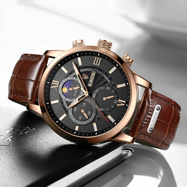The Classic Watch – Premium Design With Leather Strap | Refined Timepiece With Luminous Detail And Balanced Everyday Style Neriona