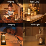 LumiTouch™ Table Lamp – Cordless Ambient Lighting | Touch Dimmable LED Light for Home & Outdoor Use Neriona