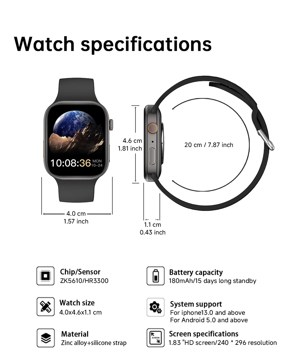 Veyra V2 Smartwatch for Health & Fitness Tracking | Bluetooth Calling Watch with Sleep Monitor Neriona