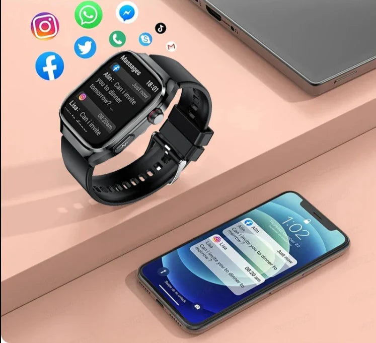 NexaCore Smartwatch – Health & Fitness Tracking | Bluetooth Calling, AMOLED Display & Everyday Smart Features Neriona