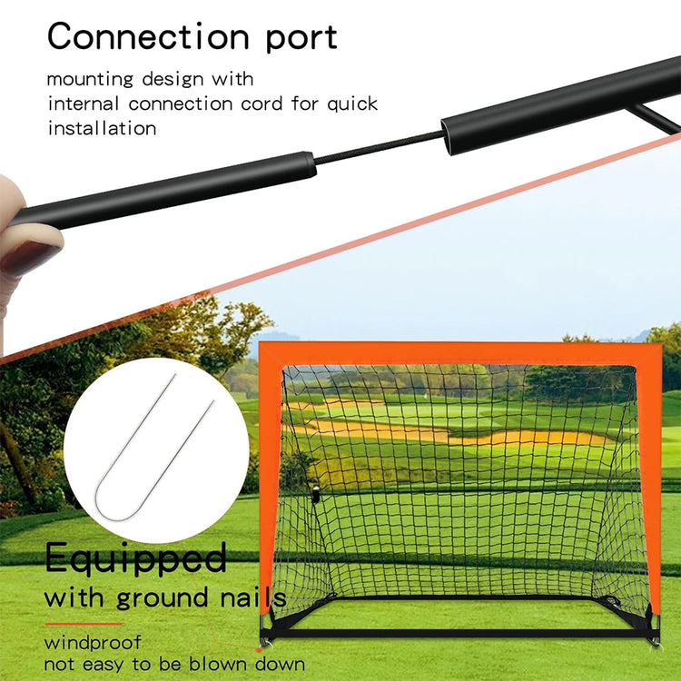 Portable Soccer Goal – Foldable Football Training Goal | Backyard Practice, Youth Training & Outdoor Games