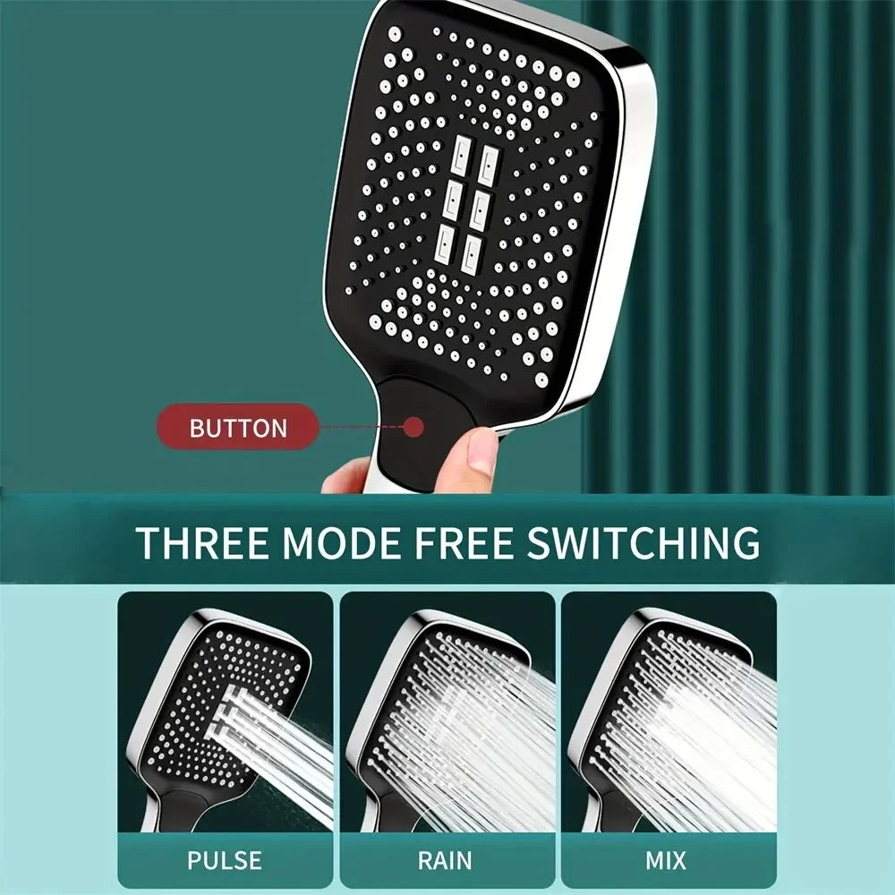 Handheld Shower Head – High Pressure With 3 Spray Modes | Adjustable Shower For Even Water Distribution And Comfortable Daily Use Neriona