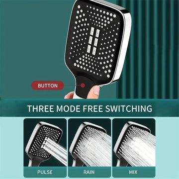 Handheld Shower Head – High Pressure With 3 Spray Modes | Adjustable Shower For Even Water Distribution And Comfortable Daily Use Neriona