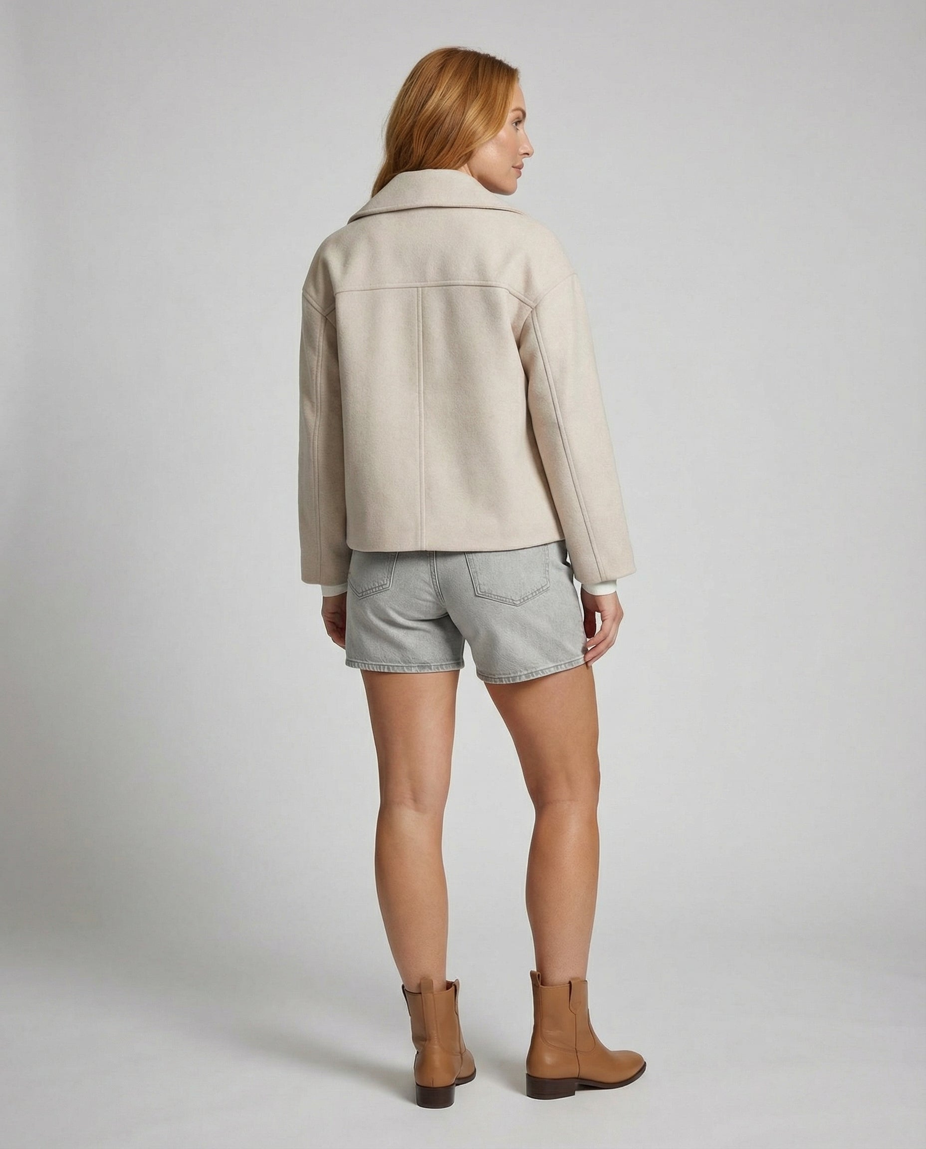 Charlotte – Cropped Double-Breasted Jacket | Classic Short Jacket For Everyday Elegance Neriona