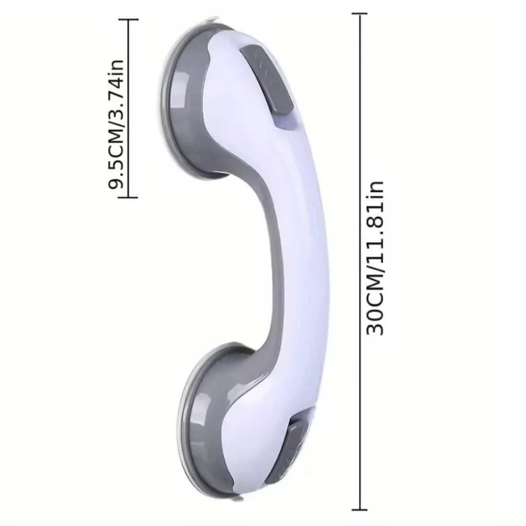 Shower Safety Grab Bar – Strong Suction And Secure Grip | Bathroom Handle For Toilet Or Bathtub With No Drill Install Neriona