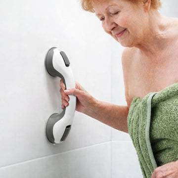 Shower Safety Grab Bar – Strong Suction And Secure Grip | Bathroom Handle For Toilet Or Bathtub With No Drill Install Neriona