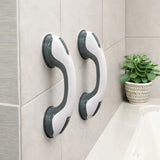 Shower Grab Bar – Strong Suction & No Drill Install | Bathroom Safety Handle For Eldery With Secure Grip Neriona 2x Grab Bar