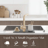 Diatomite Sink Faucet Mat | Fast-Absorbing Countertop Drying Tray for kitchen