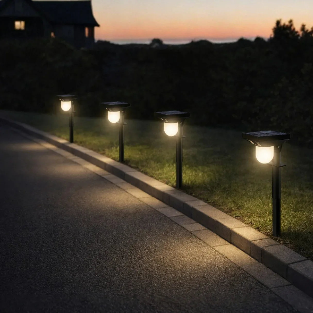 Solar Motion Garden Sensor Light | Outdoor Security Light For Driveway With Remote Control Neriona 4 Pack