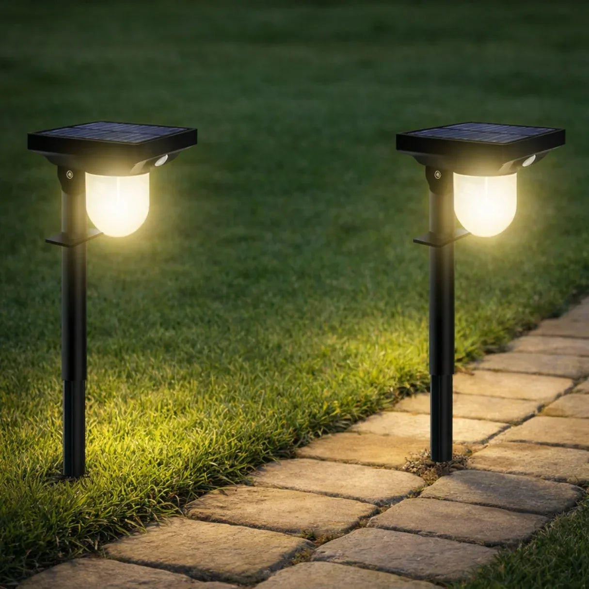 Solar Motion Garden Sensor Light | Outdoor Security Light For Driveway With Remote Control Neriona 2 Pack