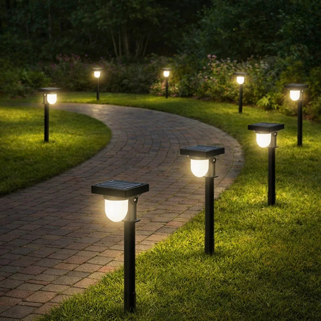 Solar Motion Garden Sensor Light | Outdoor Security Light For Driveway With Remote Control Neriona 8 Pack