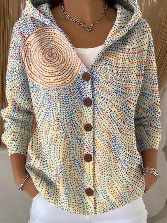 Elara – Hooded Button Cardigan | Cozy Knit Sweater For Everyday Comfort Sweater Neriona Light Yellow