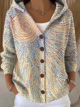 Elara – Hooded Button Cardigan | Cozy Knit Sweater For Everyday Comfort Sweater Neriona Light Yellow