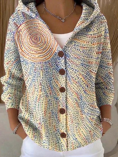 Elara – Hooded Button Cardigan | Cozy Knit Sweater For Everyday Comfort Sweater Neriona Light Yellow
