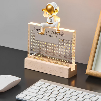 Periodic Table with Real Elements | Illuminated Acrylic Element Table for Desk Decor Office and Science Gifts Neriona