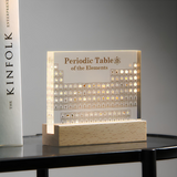 Periodic Table with Real Elements | Illuminated Acrylic Element Table for Desk Decor Office and Science Gifts Neriona