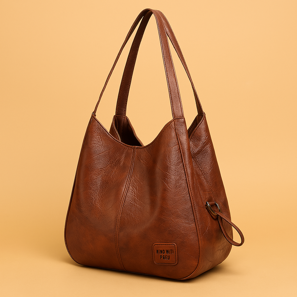Evelyn – Vintage Leather Handbag Set | 4-Piece Tote Bag & Crossbody Purse Collection Neriona Brown