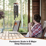 Wind Chimes – Deep Tone With Natural Calm Sound | Aluminum Chimes For Garden Or Patio With Soft Ambient Sound Neriona