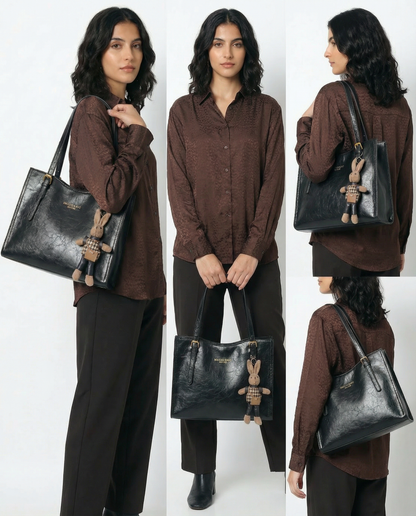 Elena – Leather Tote Bag | Large Everyday Shoulder Handbag For Women