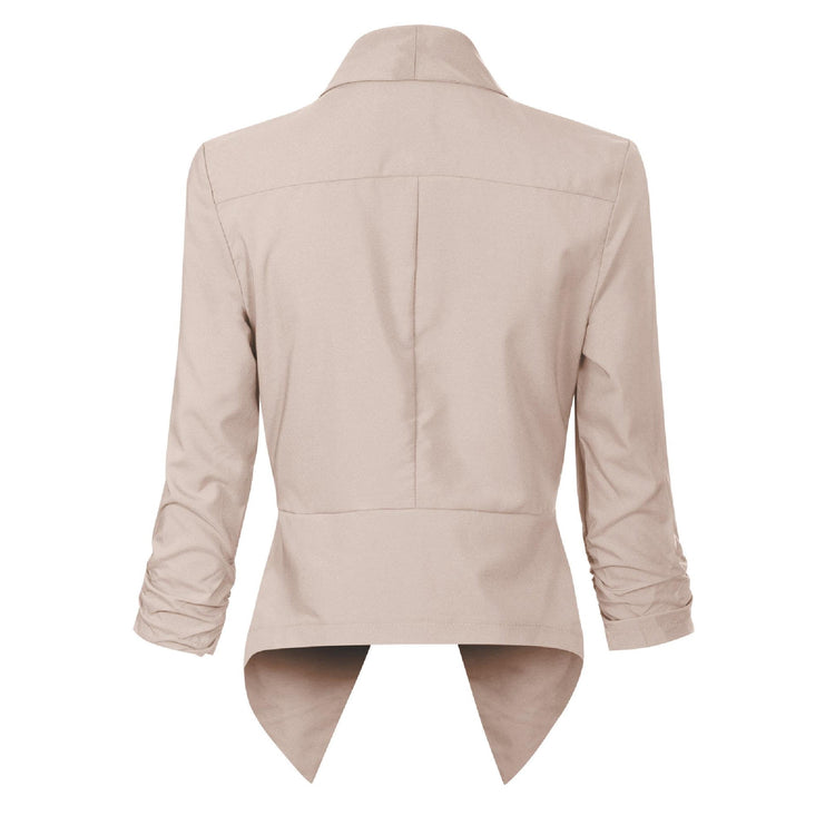 Vivienne | Open-Front Draped Blazer