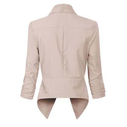 Vivienne | Open-Front Draped Blazer