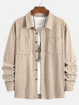 Elias – Ribbed Shacket Jacket | Men's Shirt Jacket for Everyday Layering & Fall Wear